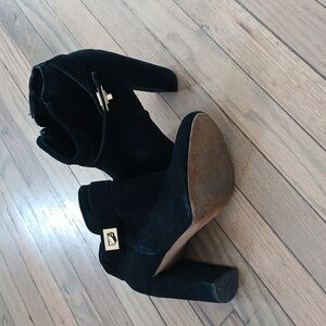 Topshop Black Heeled Booties
